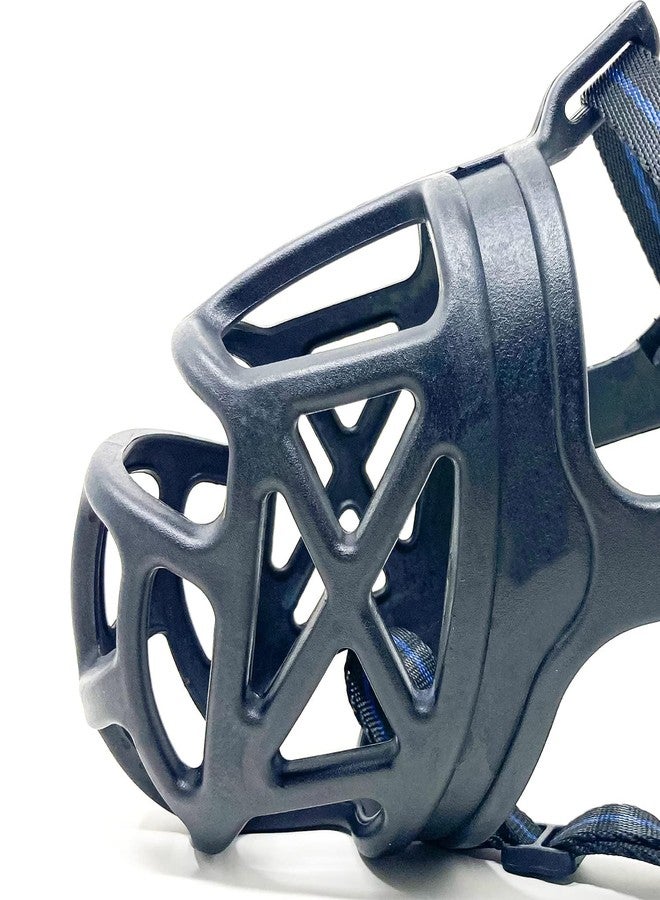 Sage Square Dog Rubber Muzzle Prevents Chewing Barking,Biting,Basket Muzzle Allows Panting and Drinking Comfortable,Adjustable,Durable (Medium) - Image 3